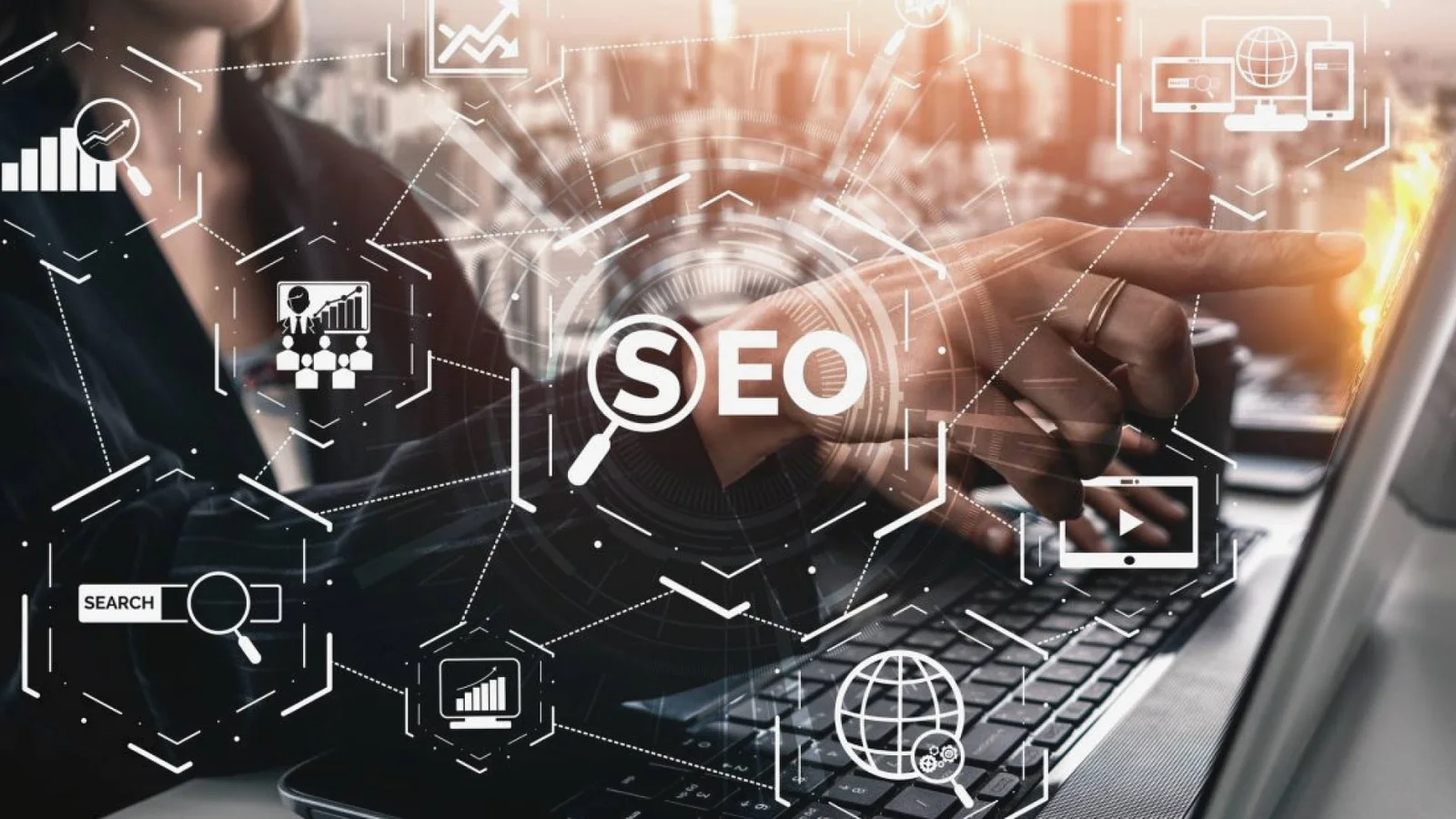 A man repairing the garage door