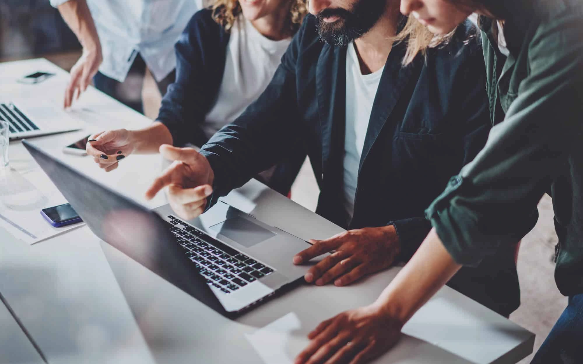 A man repairing the garage door