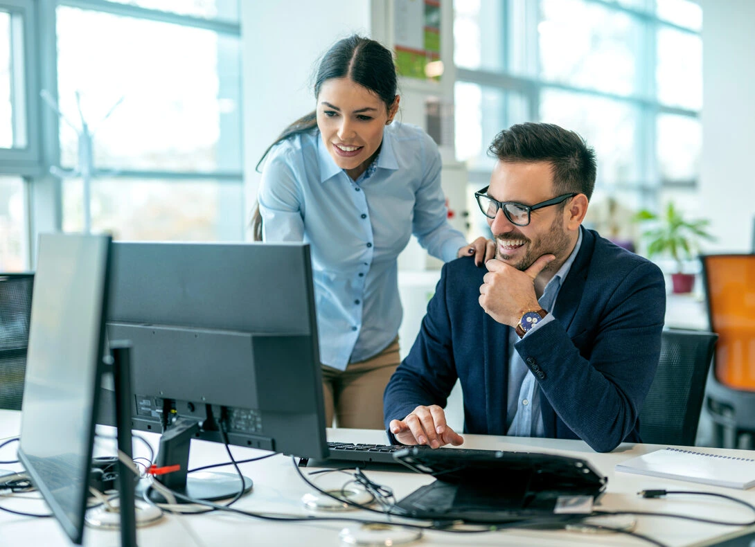 A man repairing the garage door